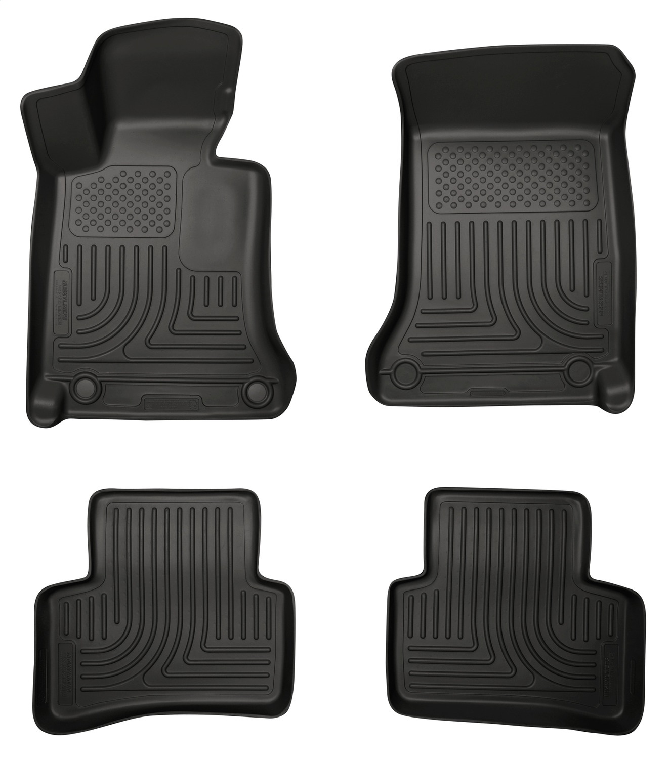 Husky Liners 99811 - 2012 Mercedes C-Class WeatherBeater Combo Black Floor Liners Husky Liners 99811 - 2012 Mercedes C-Class WeatherBeater Combo Black Floor Liners
