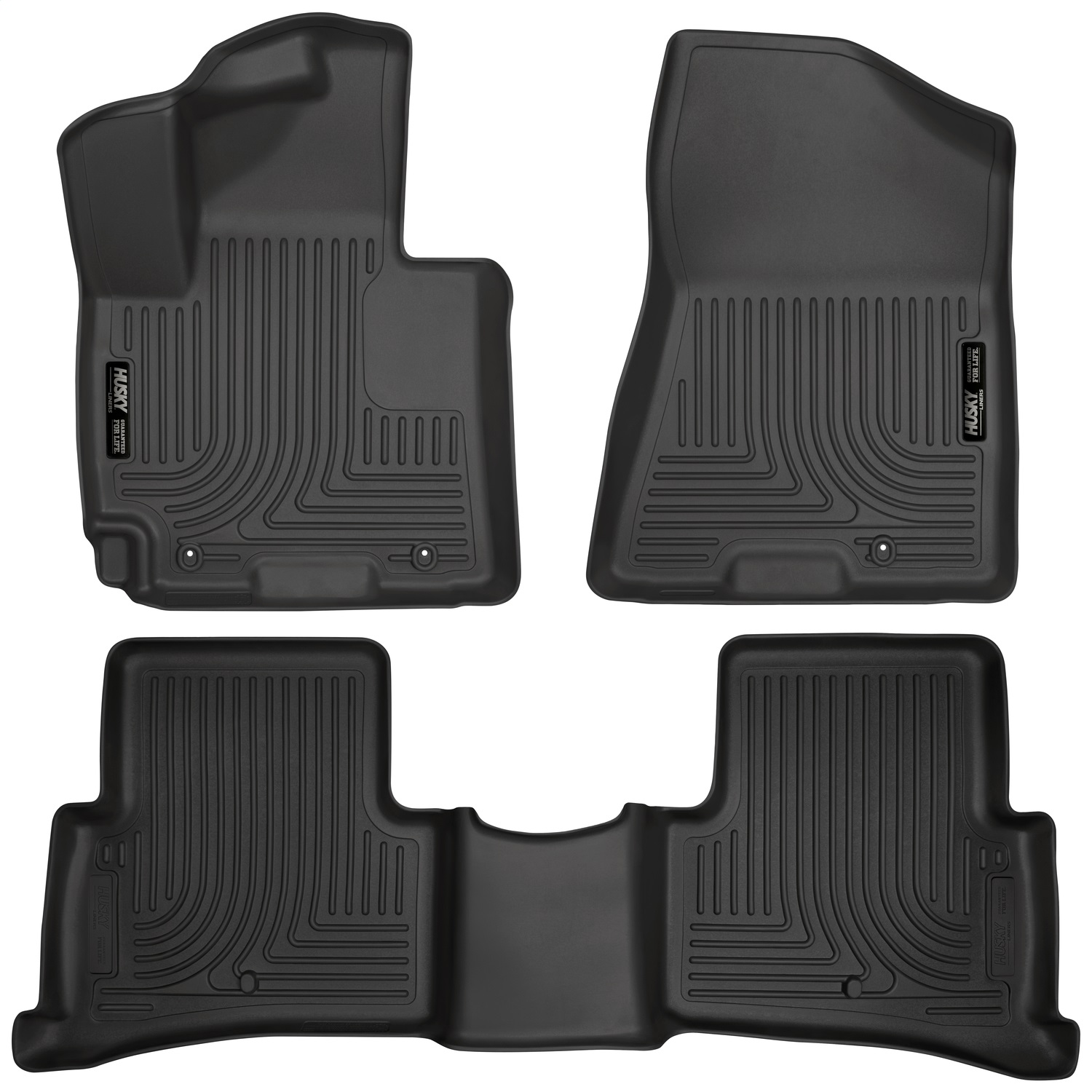 Husky Liners 99681 - 2016 Hyundai Tucson WeatherBeater Combo Black Floor Liners