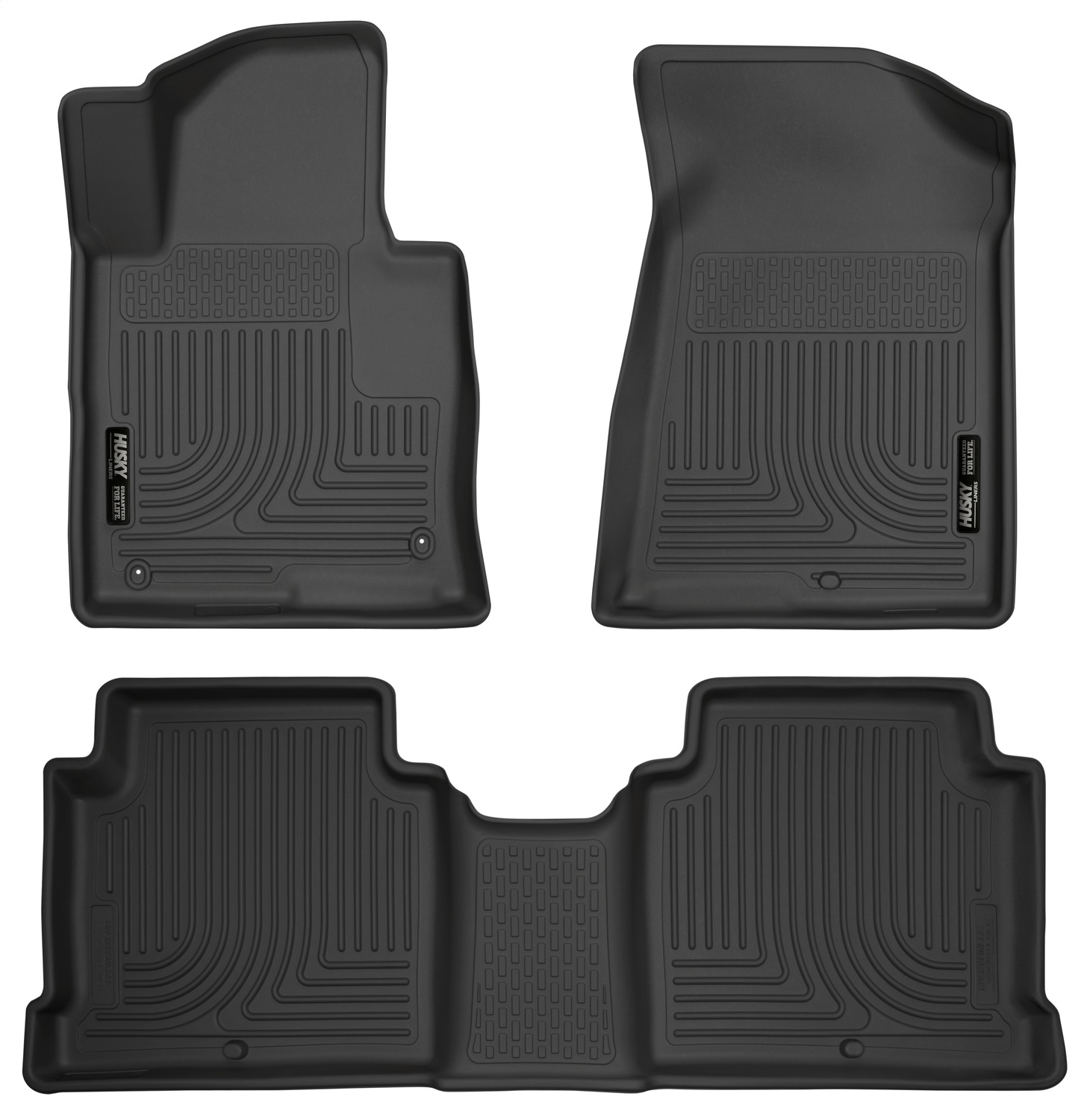 Husky Liners 99631 - 2015 Hyundai Sonata Weatherbeater Black Front & 2nd Seat Floor Liners
