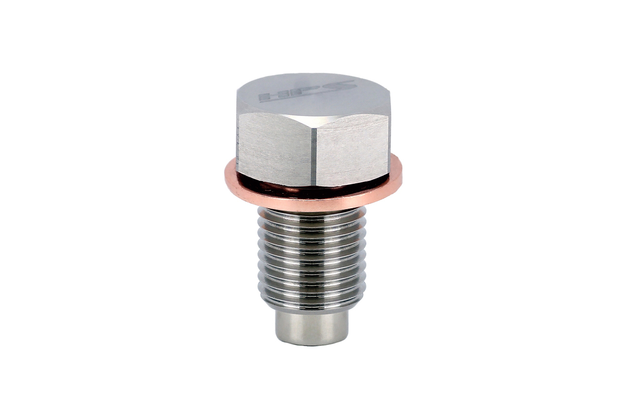 HPS Performance MDP-M12X150 - HPS 304 stainless steel magnetic drain plug with 5000 gauss neodymium magnet