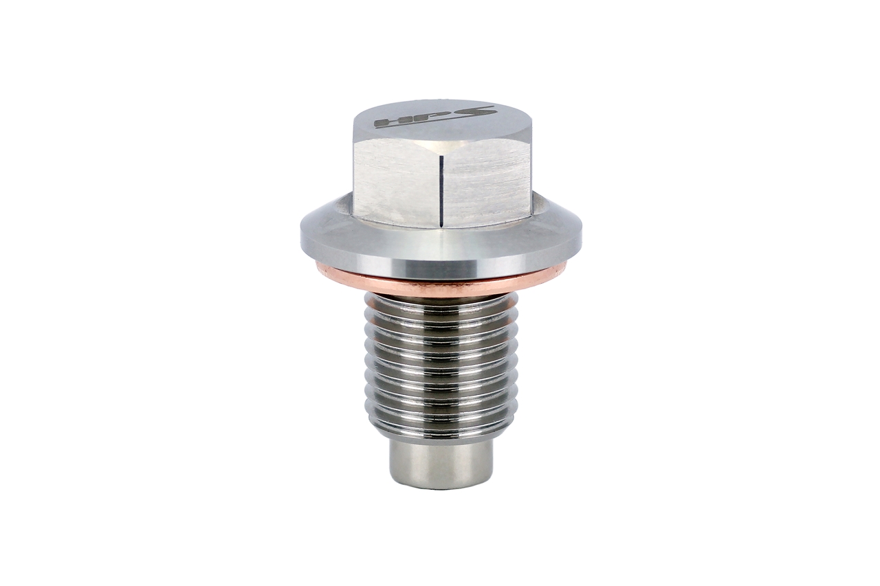 HPS Performance MDP-M16X150 - HPS 304 stainless steel magnetic drain plug with 5000 gauss neodymium magnet