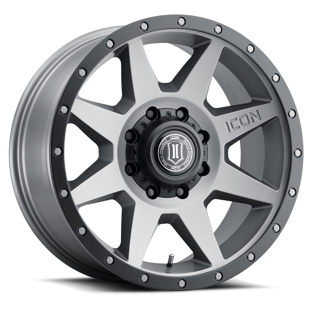 Icon 1820908055TT - Rebound 20x9 8x6.5in 12mm Offset 5.5in BS Titanium Wheel