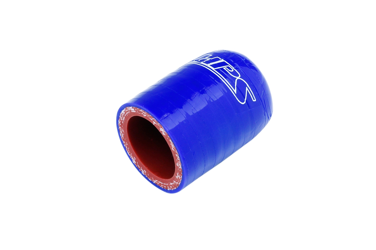 HPS Performance RSCC-044-BLUE - 3-ply reinforced high temp. silicone bypass cap, 7/16" ID, blue