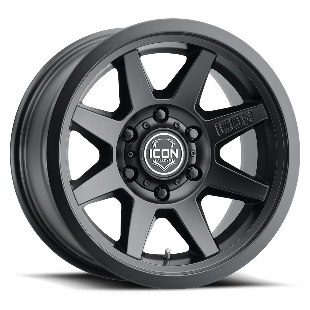 Icon 1917858347SB - Rebound 17x8.5 6x5.5 0mm Offset 4.75in BS 106.1mm Bore Satin Black Wheel