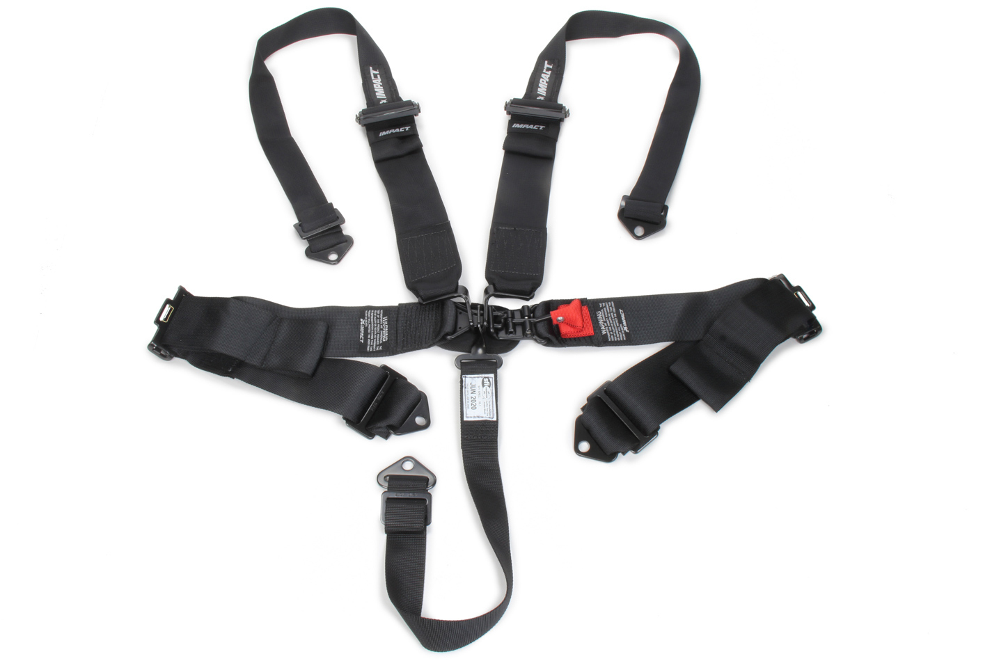 Impact Racing 54111231 - 5-PT Harness L&L Ind Shldr 3in to 2in Trans