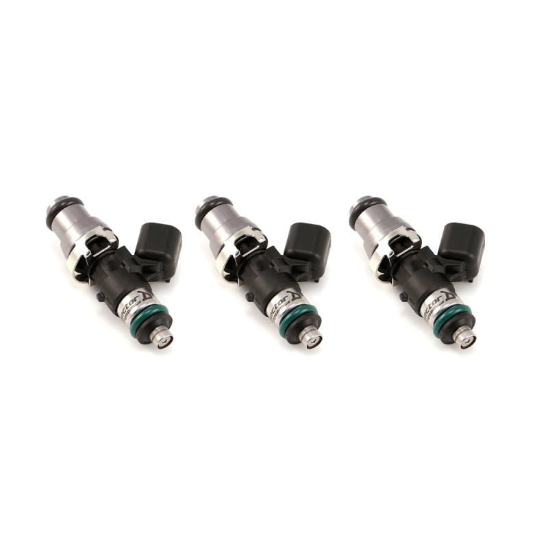 Injector Dynamics 1300.48.14.14.3 - 1340cc Injectors - 48mm Length - 14mm Grey Top - 14mm Lower O-Ring (Set of 3)