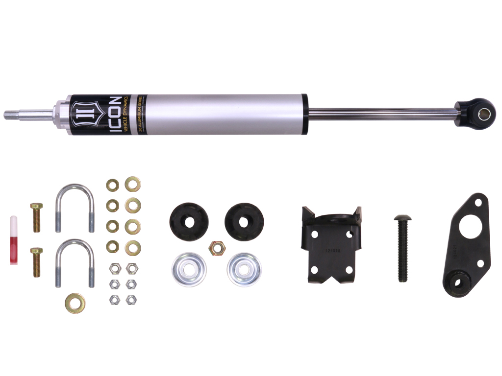 Icon 22018 - 07-18 Jeep Wrangler JK High-Clearance Steering Stabilizer Kit Icon 22018 - 07-18 Jeep Wrangler JK High-Clearance Steering Stabilizer Kit