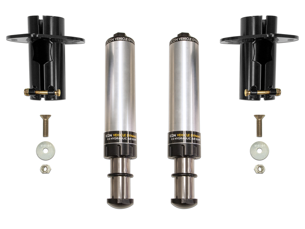 Icon 22042 - 2020+ Jeep Gladiator JT / 2007+ Jeep Wrangler JK/JL Front Hyd Bump Stop Kit