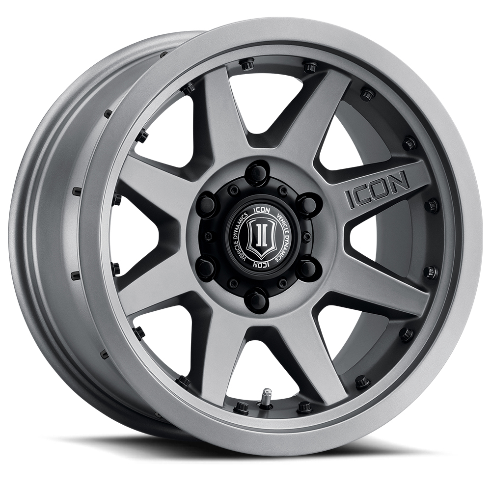 Icon 21817859057TT - Rebound Pro 17x8.5 6x5.5 25mm Offset 5.75in BS 95.1mm Bore Titanium Wheel Icon 21817859057TT - Rebound Pro 17x8.5 6x5.5 25mm Offset 5.75in BS 95.1mm Bore Titanium Wheel