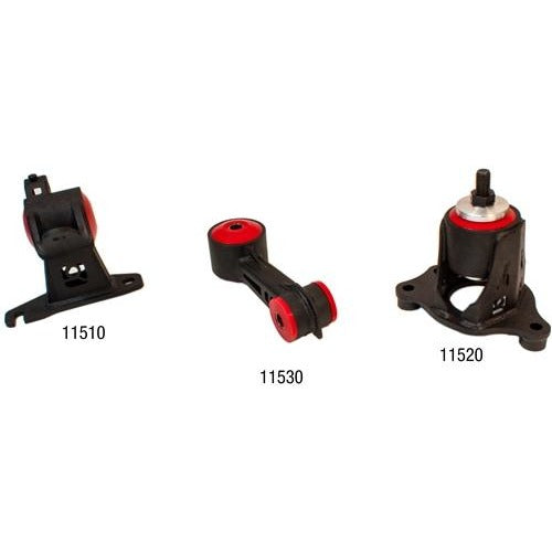 Innovative Mounts 11550-95A - 11-15 CR-Z Replacement Mount Kit Lea/Cvt Manual And Automatic 500+HP 95A Red