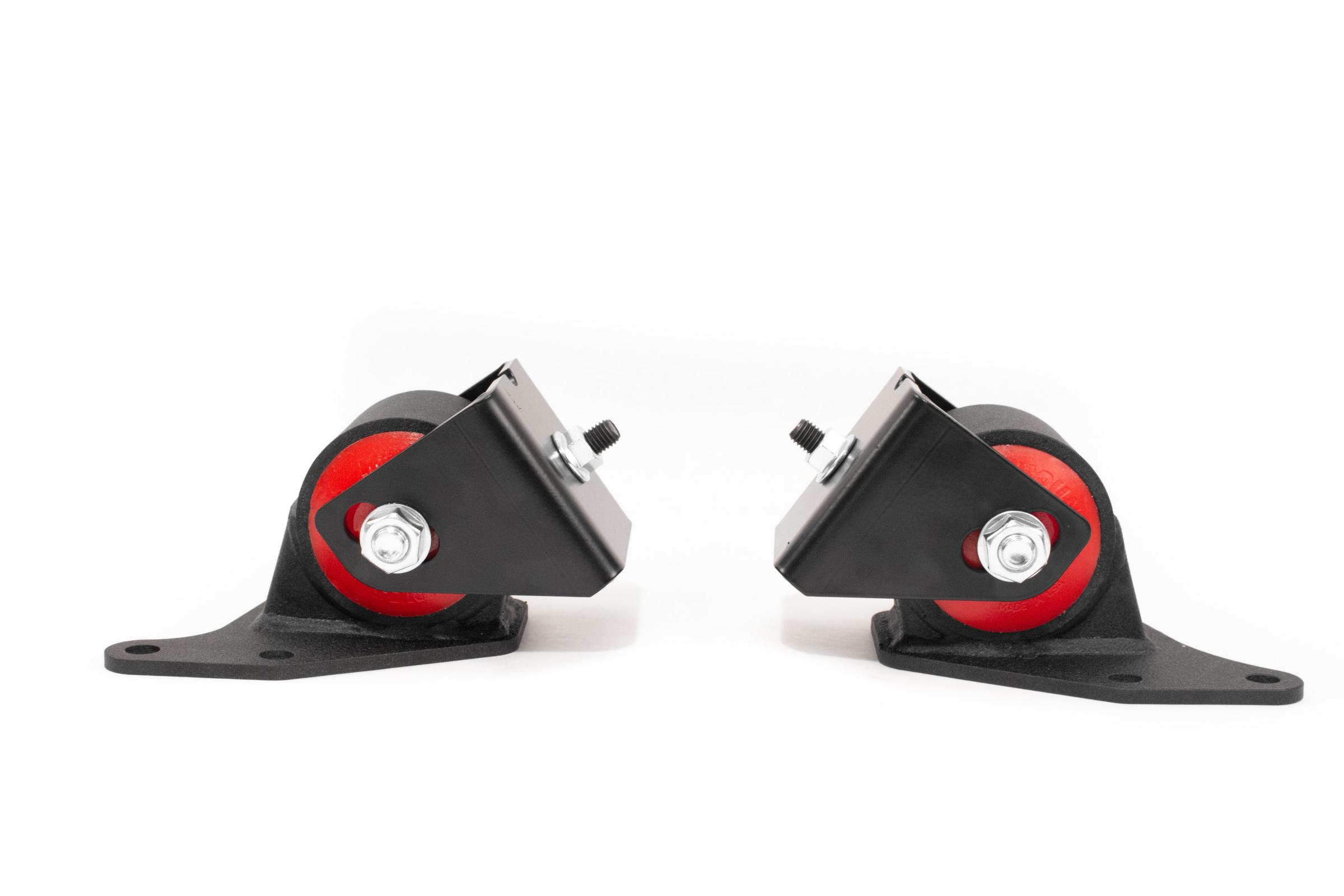 Innovative Mounts 113250-60A - 90-93 Mazda Miata Replacement Engine Mount Kit NA/1.6L Red/Up To 250Hp