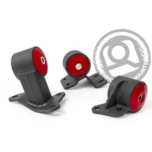 Innovative Mounts 19350-75A - 90-91 Integra 92-93 Integra GS-R Replacement Mount Kit B18A/B17A Manual /Cable 250-400HP 75A Black
