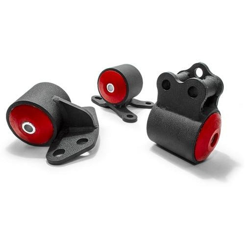 Innovative Mounts 10150-75A - 94-01 Integra 92-95 Civic Replacement Mount Kit B/D-Series Manual Hydro 3 Bolt Driver Side Post Mount 250-400HP 75A Black