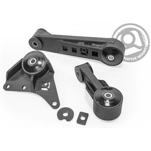 Innovative Mounts 30550-85A - 03-05 Neon Srt-4 Replacement Engine Mount Kit Edv/Edt Manual 400-500HP 85A Grey