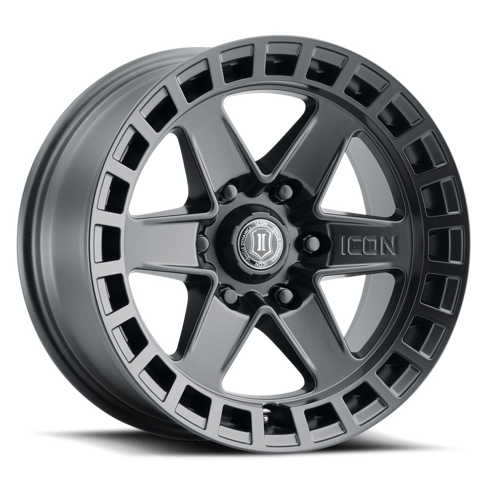 Icon 3417859447SB - Raider 17x8.5 6x120 0mm Offset 4.75in BS Satin Black Wheel
