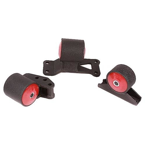 Innovative Mounts 70650-85A - 03-06 Lancer Evo 5 Speed Replacement Engine Mount Kit 4G63T Manual 400-500HP 85A Grey