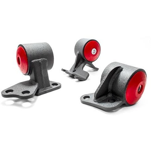 Innovative Mounts 49153-95A - 88-91 Civic/CRX Replacement Mount Kit B Series Manual Hydro Right Hand Drive 500+HP 95A Red