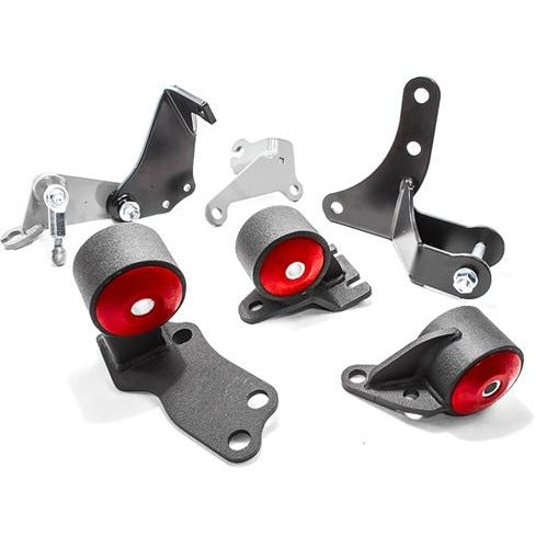 Innovative Mounts 49151-95A - 88-91 Civic/CRX Conversion Mount Kit D-Series Motors Before 1992 Manual Hydro Cable 2 Hydro 500+HP 95A Red Innovative Mounts 49151-95A - 88-91 Civic/CRX Conversion Mount Kit D-Series Motors Before 1992 Manual Hydro Cable 2 Hydro 500+HP 95A Red
