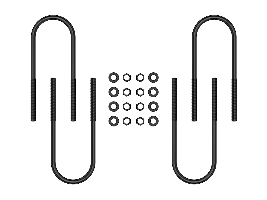 Icon 37024 - 99-10 Ford F-250/F-350 Dually Rear 12in U-Bolt Kit Icon 37024 - 99-10 Ford F-250/F-350 Dually Rear 12in U-Bolt Kit