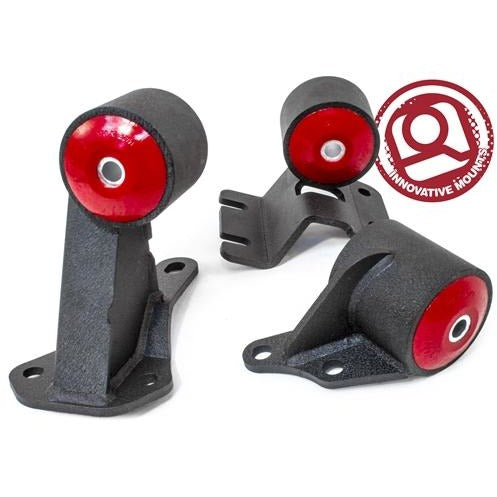 Innovative Mounts 49354-85A - 92-93 Integra Non GS-R Conversion Engine Mount Kit B18A1 Auto 2 Manual /Cable 400-500HP 85A Grey