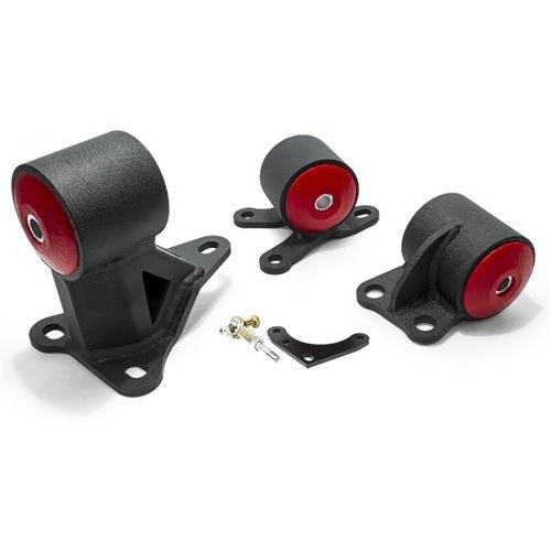 Innovative Mounts 49552-95A - 92-95 Civic Conversion Engine Mount Kit B/D-Series Auto 2 Manual /Cable 500+HP 95A Red Innovative Mounts 49552-95A - 92-95 Civic Conversion Engine Mount Kit B/D-Series Auto 2 Manual /Cable 500+HP 95A Red