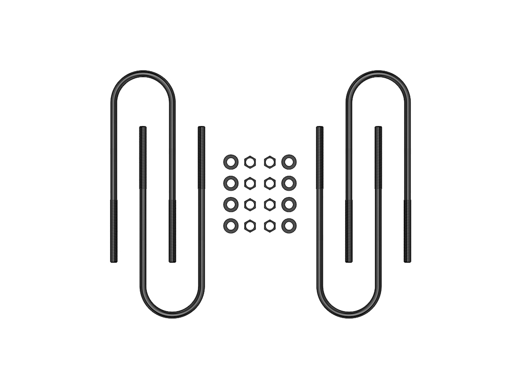Icon 37003 - 99-10 Ford F-250/F-350 Rear 15in U-Bolt Kit Icon 37003 - 99-10 Ford F-250/F-350 Rear 15in U-Bolt Kit