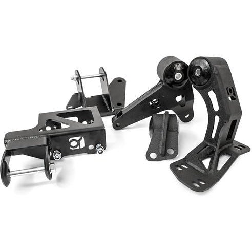 Innovative Mounts 90150-75A - 92-95 Civic 94-01 Integra Conversion Mount Kit K20 Manual 250-400HP 75A Black