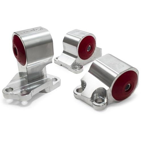 Innovative Mounts B49550-75A - 92-95 Civic Billet Conversion Engine Mount Kit B/D Series Manual / Auto 2 Manual/Hydro 250-400HP 75A Black