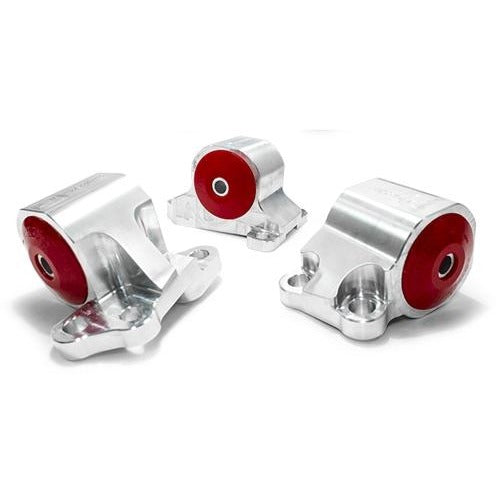 Innovative Mounts B19550-85A - 92-95 Civic 94-01 Integra Billet Engine Replacement Mount Kit B/D-Series Manual /Hydro 400-500HP 85A Grey