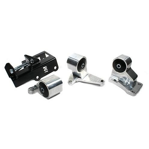 Innovative Mounts B29550-95A - 92-95 Civic 94-01 Integra Conversion Billet Engine Mount Kit H-Series Manual Auto 2 Manual 500+HP 95A Red
