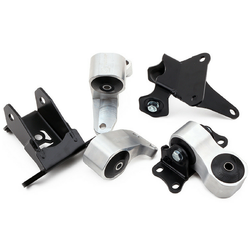 Innovative Mounts B91250-75A - 12-15 Civic Si Replacement Billet Mount Kit K Series/Manual Black/250-400Hp