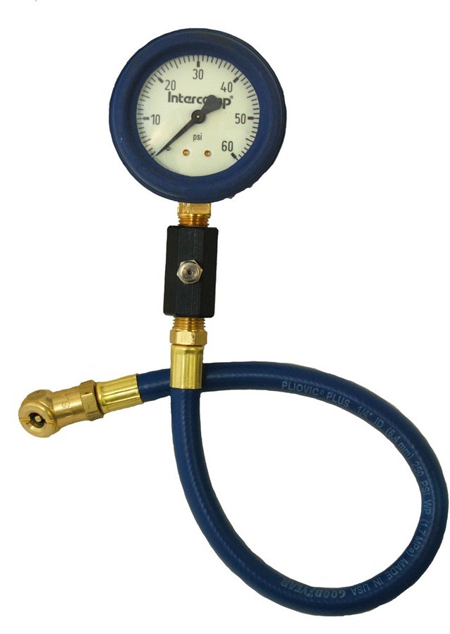 Intercomp 360070 - Deluxe Air Gauge 2.5in 0-60 Glow-in Dark