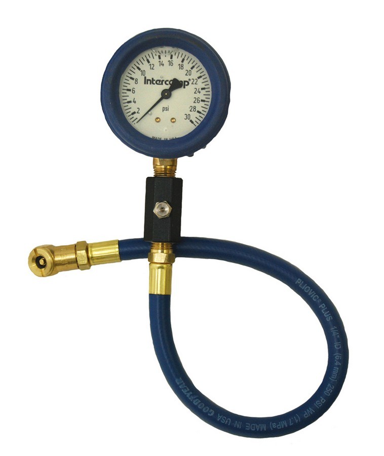 Intercomp 360066 - Deluxe Air Gauge 2.5in 0-30 Liquid Filled