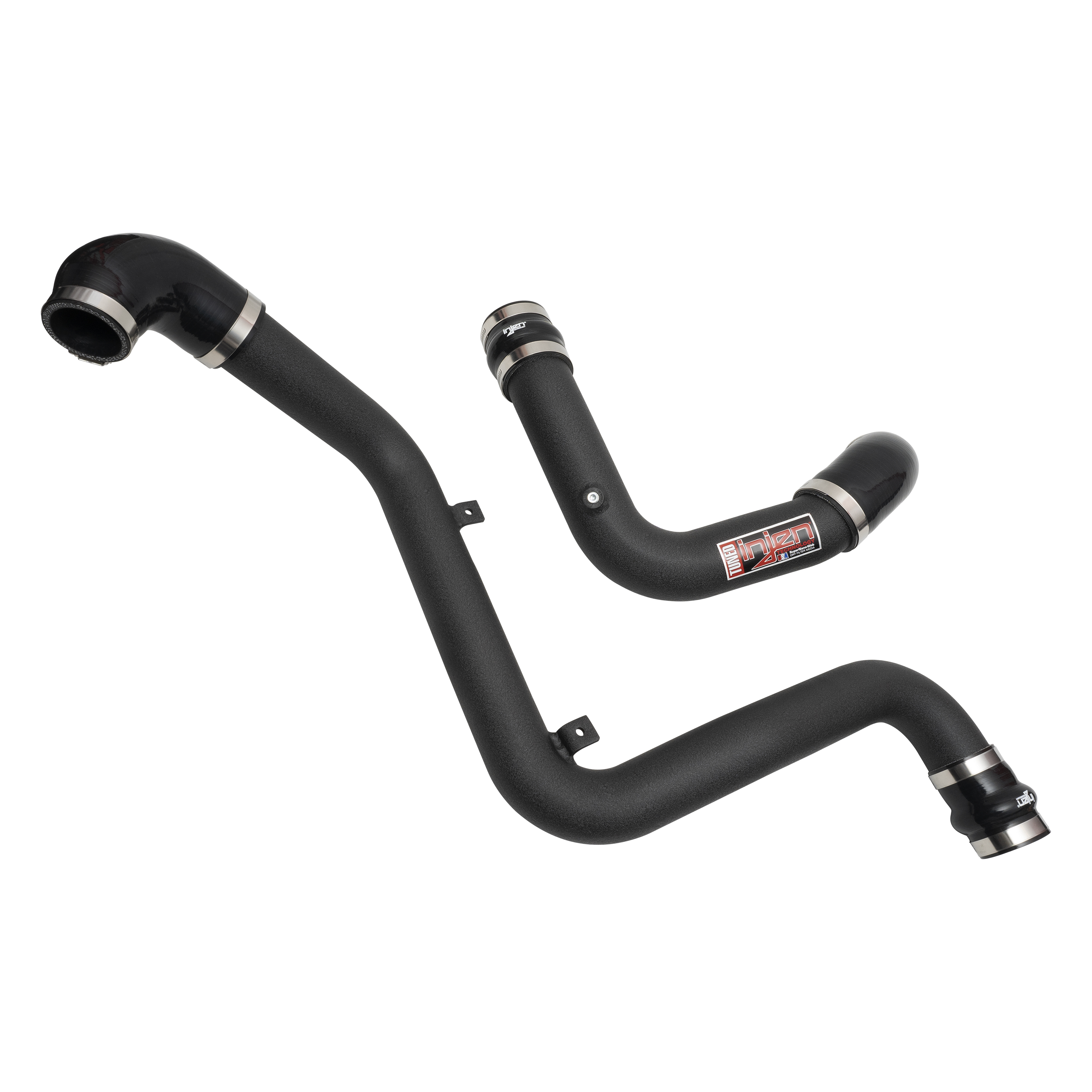 Injen SES9002ICPWB - 13-18 Ford Focus ST L4 2.0L Turbo SES Intercooler Pipes Wrinkle Black