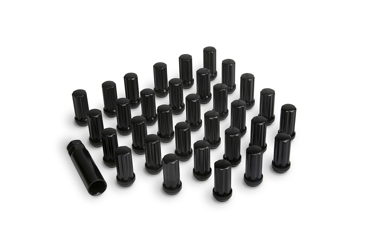 Icon 89141532B - Alloys Lug Nut Kit Black - 14x1.5 - 32 Lug Nuts w/ Key Icon 89141532B - Alloys Lug Nut Kit Black - 14x1.5 - 32 Lug Nuts w/ Key