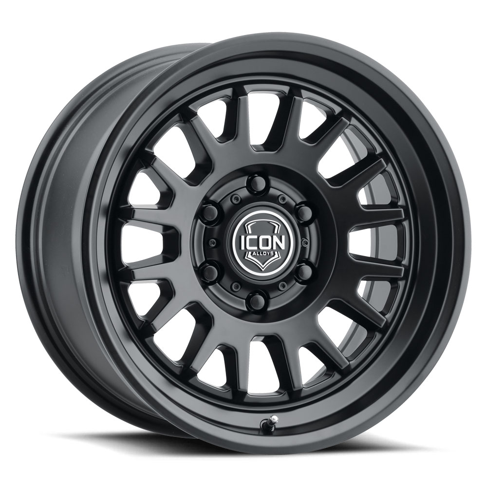 Icon 8217858547SB - Anza 17x8.5 5x5.5 0mm Offset 4.75in BS 108mm Hub Bore Satin Black Wheel