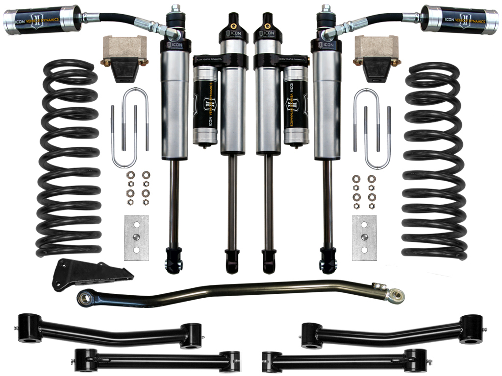 Icon K214503T - 03-08 RAM 2500/3500 4WD 4.5" STAGE 4 SUSPENSION SYSTEM