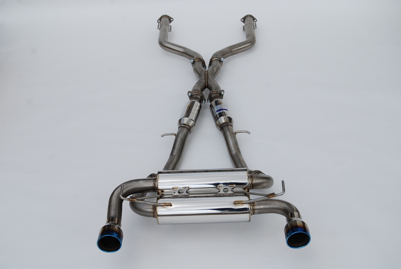 Invidia HS22N4Z7GM1RTL - 2022+ Nissan Z 70mm Gemini Cat Back Exhaust - Rolled TI Tips