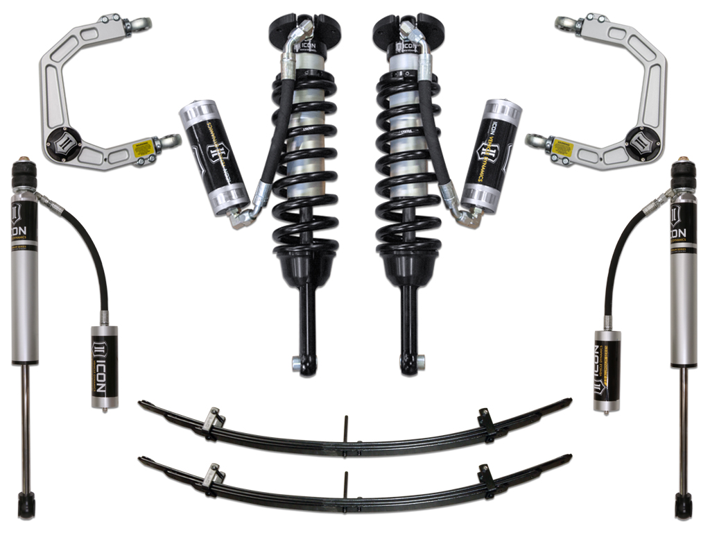 Icon K53004 - 05-15 Toyota Tacoma 0-3.5in/2016+ Toyota Tacoma 0-2.75in Stg 4 Suspension System w/Billet Uca