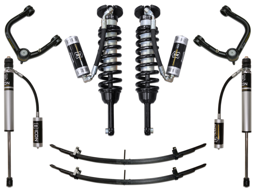 Icon K53004T - 05-15 Toyota Tacoma 0-3.5in/2016+ Toyota Tacoma 0-2.75in Stg 4 Suspension System w/Tubular Uca