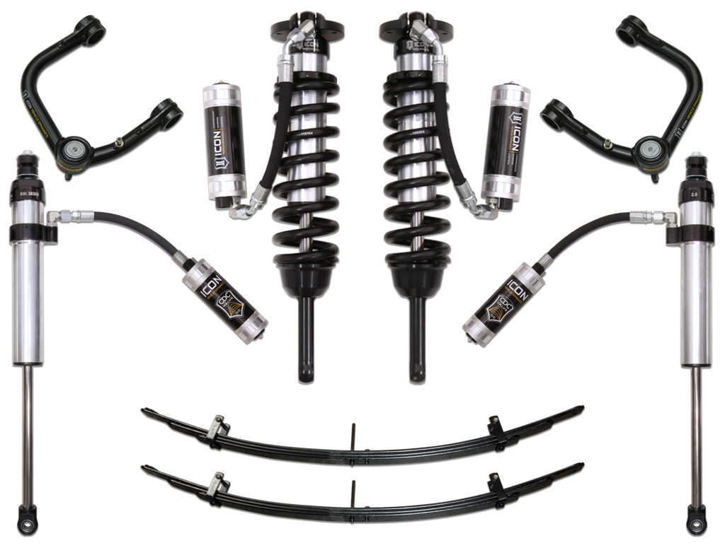 Icon K53006T - 05-15 Toyota Tacoma 0-3.5in/2016+ Toyota Tacoma 0-2.75in Stg 6 Suspension System w/Tubular Uca