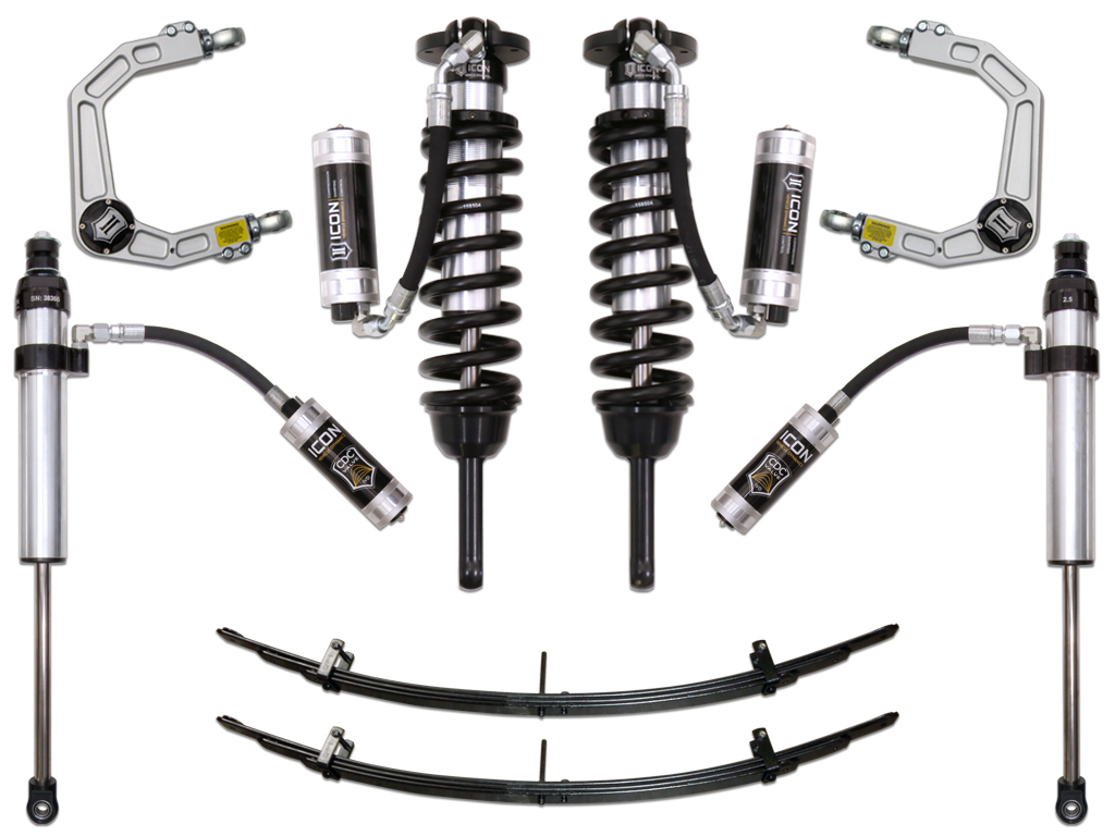 Icon K53006 - 05-15 Toyota Tacoma 0-3.5in/2016+ Toyota Tacoma 0-2.75in Stg 6 Suspension System w/Billet Uca