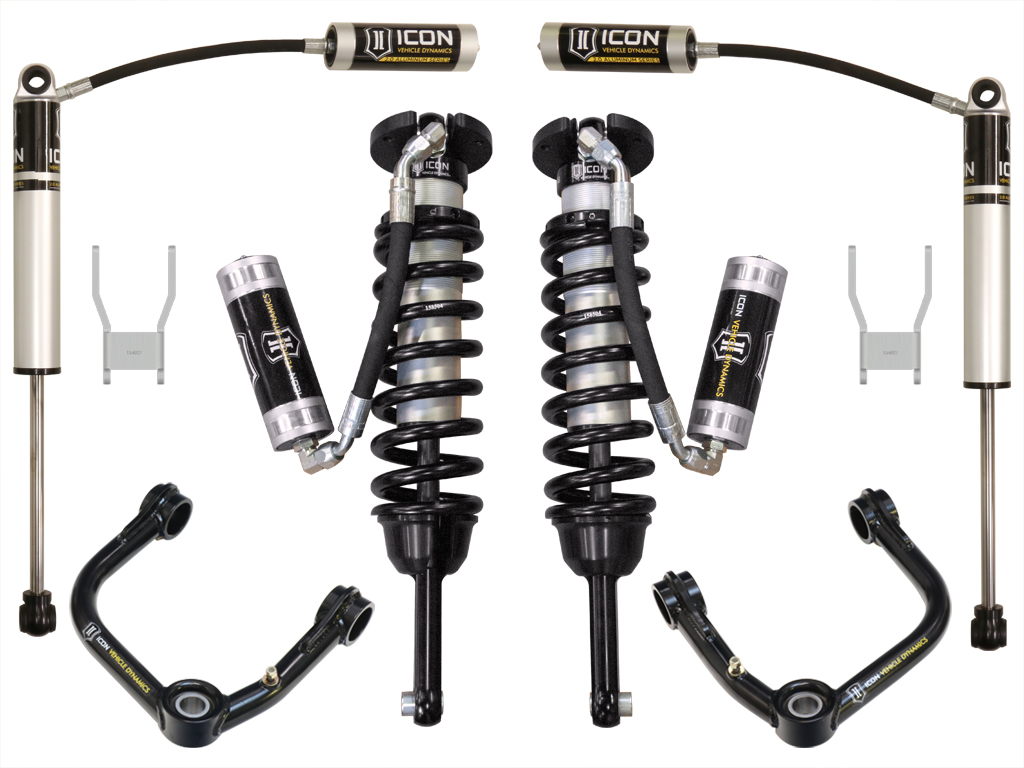 Icon K53144T - 12-15 Toyota Hilux 0-3in Stage 4 Suspension System w/Tubular Uca