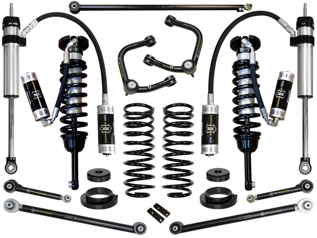 Icon K53176T - 03-09 GX470 0-3.5" STAGE 6 SUSPENSION SYSTEM W TUBULAR UCA Icon K53176T - 03-09 GX470 0-3.5" STAGE 6 SUSPENSION SYSTEM W TUBULAR UCA