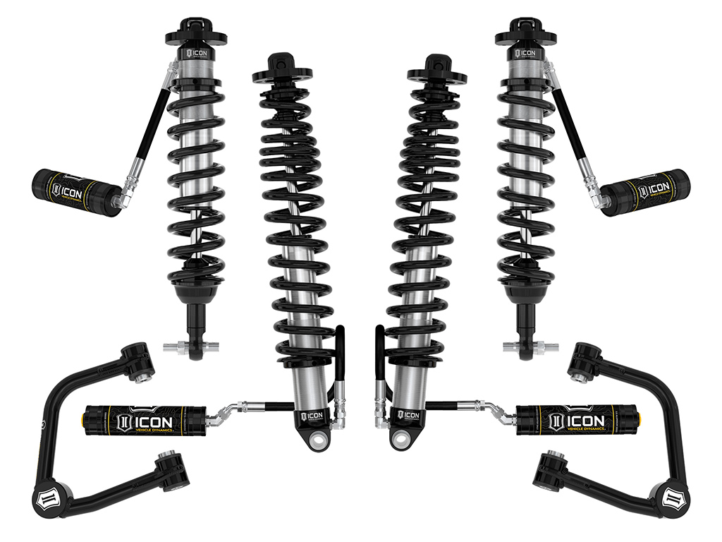 Icon K40004TX - 2021-2023 Ford Bronco, Non-Sasquatch, 3-4" Lift, Stage 4 Suspension System, Tubular, Heavy Rate Rear Spring Icon K40004TX - 2021-2023 Ford Bronco, Non-Sasquatch, 3-4" Lift, Stage 4 Suspension System, Tubular, Heavy Rate Rear Spring