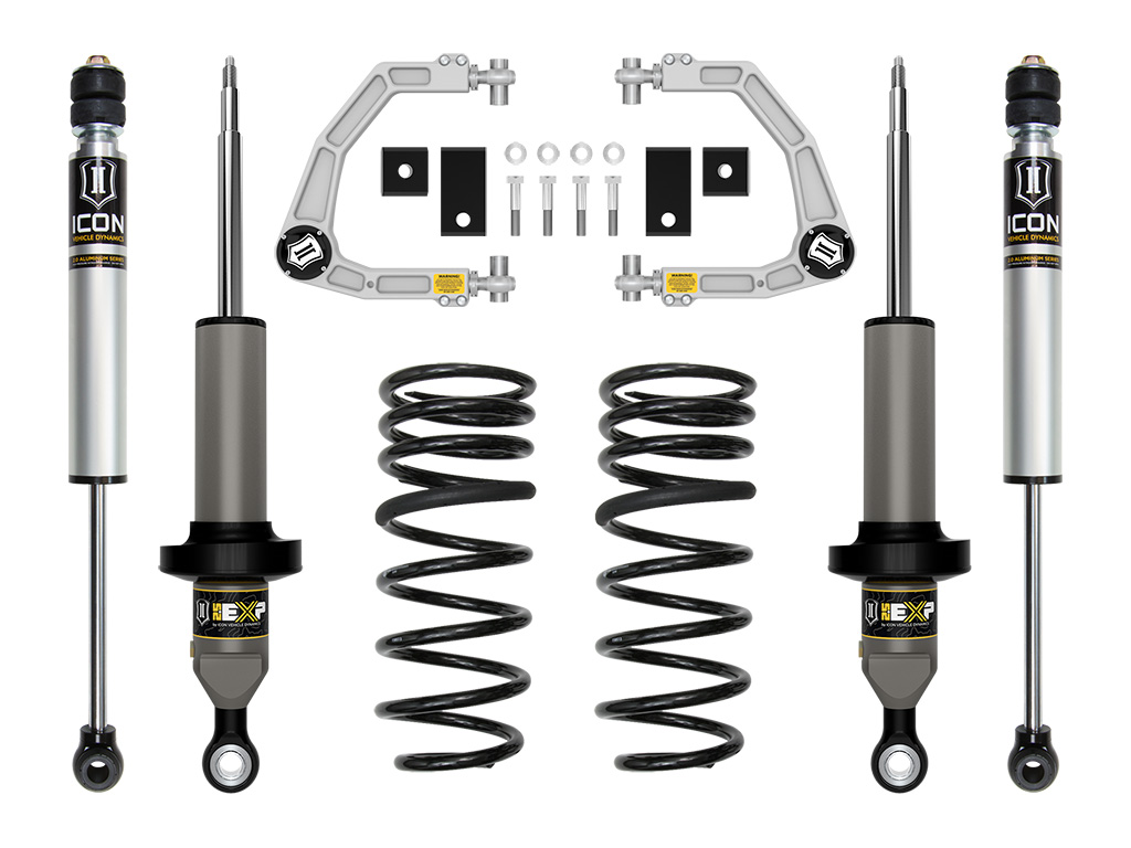Icon K53232 - 2023-2024 Toyota Sequoia, 0-2.13" Lift, Stage 2 Suspension System, Billet UCA Icon K53232 - 2023-2024 Toyota Sequoia, 0-2.13" Lift, Stage 2 Suspension System, Billet UCA