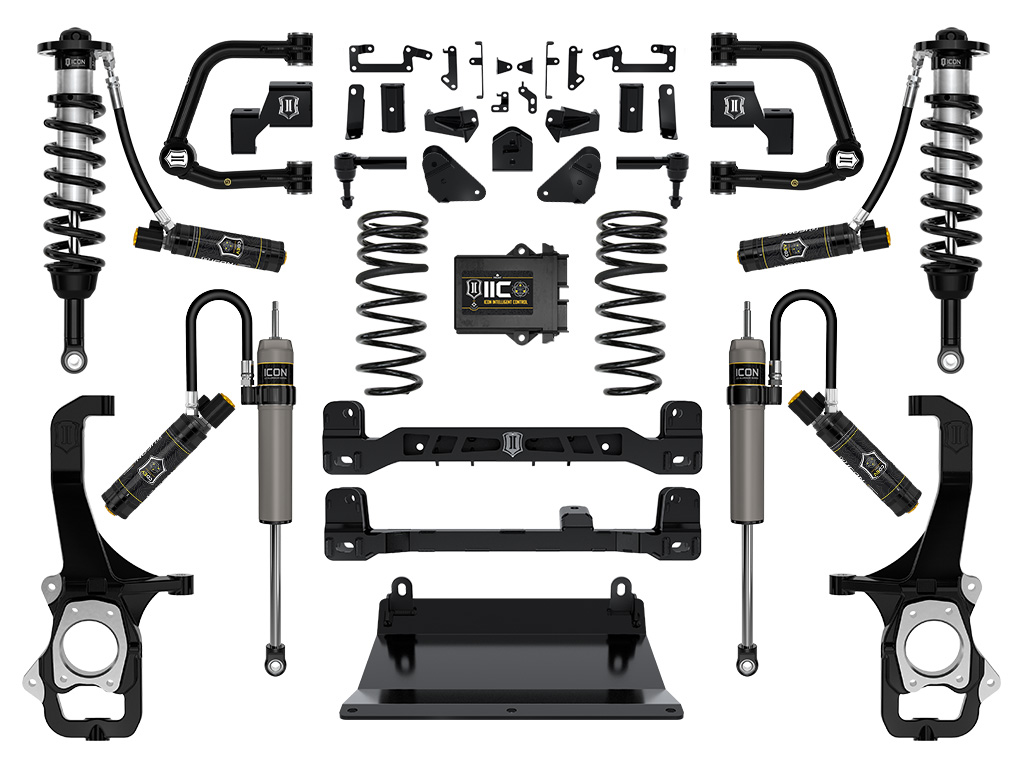 Icon K53278T - 2022-2023 Toyota Tundra, 6" Lift Stage 8 Suspension System with Tubular Upper Control Arms