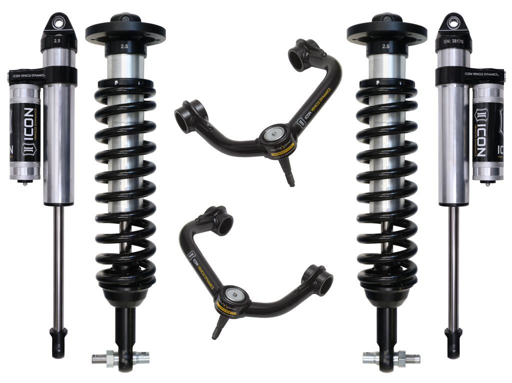 Icon K93093T - 2015+ Ford F-150 2WD 0-3in Stage 3 Suspension System w/Tubular Uca