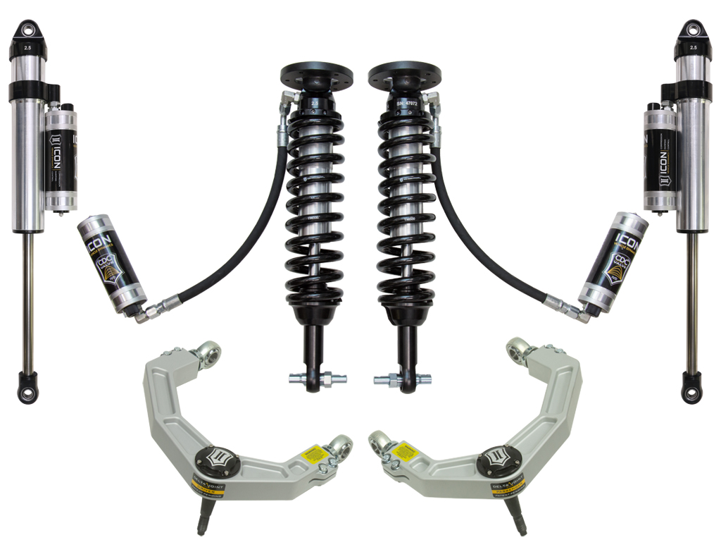 Icon K93095 - 2015+ Ford F-150 2WD 1.75-3in Stage 5 Suspension System w/Billet Uca
