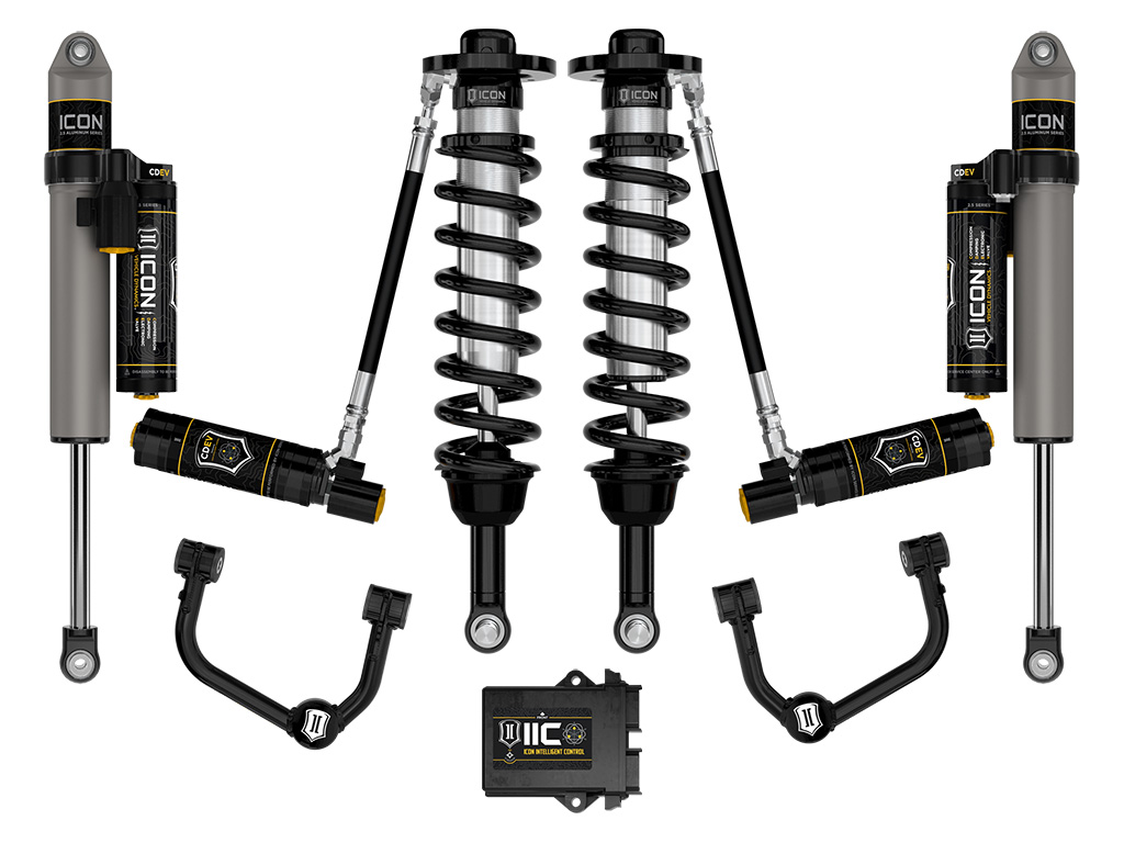Icon K93135T - 2021-2024 Ford F-150 4WD, 2.75-3.5" Lift, Stage 5 Suspension System, Tubular
